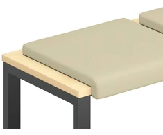 Suoliuko pagalvė 2 vnt. Dirbtinė oda Kreminė Gylis 35 cm