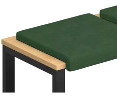 Suoliuko pagalvė 2 vnt. mančester Tamsiai žalia Gylis 35 cm