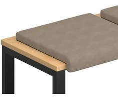 Suoliuko pagalvė 2 vnt. Mikropluoštas Taupe Gylis 35 cm