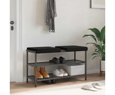 Suoliuko pagalvė 2 vnt. Tekstūruotas aksomas Juoda Gylis 35 cm