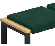 Suoliuko pagalvė 4 vnt. Aksomas Tamsiai žalia Gylis 35 cm