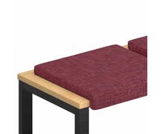 Suoliuko pagalvė 4 vnt. Audinys Vyno raudona Gylis 35 cm