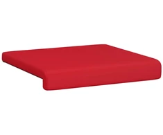 Suoliuko pagalvė 4 vnt. Dirbtinė oda Raudona Gylis 35 cm