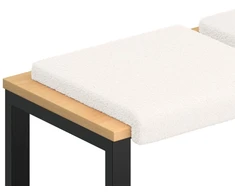 Suoliuko pagalvė 4 vnt. Šerpos audinys Kreminė Gylis 35 cm