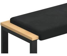 Suoliuko pagalvė Aksomas Juoda Gylis 35 cm