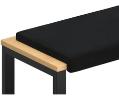 Suoliuko pagalvė Aksomas Juoda Gylis 35 cm