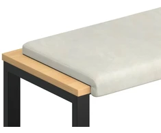 Suoliuko pagalvė Aksomas Kreminė Gylis 35 cm