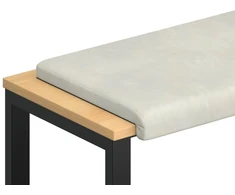 Suoliuko pagalvė Aksomas Kreminė Gylis 35 cm