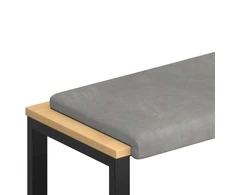 Suoliuko pagalvė Aksomas Šviesiai pilka Gylis 35 cm