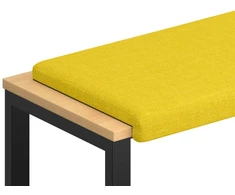 Suoliuko pagalvė Audinys Šviesi geltona Gylis 35 cm