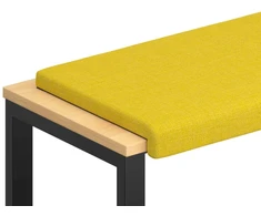 Suoliuko pagalvė Audinys Šviesi geltona Gylis 35 cm