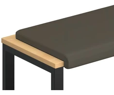 Suoliuko pagalvė Dirbtinė oda Pilka Gylis 35 cm