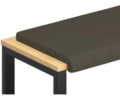 Suoliuko pagalvė Dirbtinė oda Pilka Gylis 35 cm