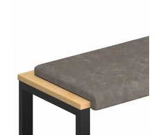 Suoliuko pagalvė Dirbtinė oda Pilka Gylis 35 cm