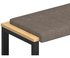 Suoliuko pagalvė Dirbtinė oda Pilka Gylis 35 cm
