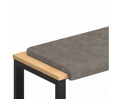 Suoliuko pagalvė Dirbtinė oda Pilka Gylis 35 cm