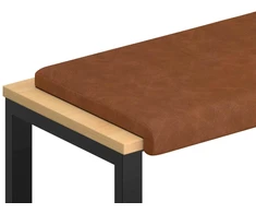 Suoliuko pagalvė Dirbtinė oda Ruda Gylis 35 cm