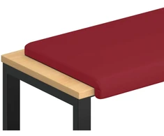 Suoliuko pagalvė Dirbtinė oda Vyno raudona Gylis 35 cm