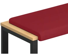 Suoliuko pagalvė Dirbtinė oda Vyno raudona Gylis 35 cm