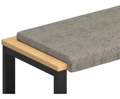 Suoliuko pagalvė Dirbtinė zomša Šviesiai pilka Gylis 35 cm