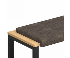 Suoliuko pagalvė Dirbtinė zomša Tamsiai pilka Gylis 35 cm