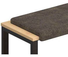 Suoliuko pagalvė Dirbtinė zomša Tamsiai pilka Gylis 35 cm