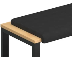 Suoliuko pagalvė Mikropluoštas Juoda Gylis 35 cm