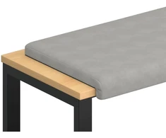 Suoliuko pagalvė Mikropluoštas Šviesiai pilka Gylis 35 cm
