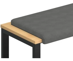 Suoliuko pagalvė Mikropluoštas Tamsiai pilka Gylis 35 cm