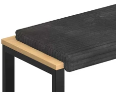 Suoliuko pagalvė Pūkuota korduroja Tamsiai pilka Gylis 35 cm