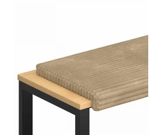 Suoliuko pagalvė Pūkuota korduroja Taupe Gylis 35 cm
