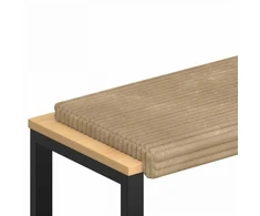 Suoliuko pagalvė Pūkuota korduroja Taupe Gylis 35 cm