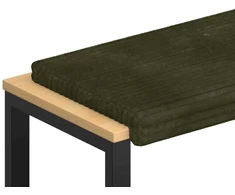 Suoliuko pagalvė Pūkuota korduroja Žalia Gylis 35 cm