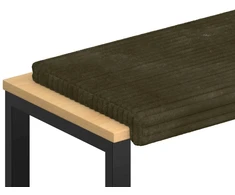 Suoliuko pagalvė Pūkuota korduroja Žalia Gylis 35 cm
