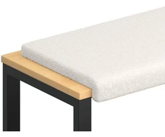 Suoliuko pagalvė Šerpos audinys Kreminė Gylis 35 cm