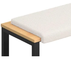 Suoliuko pagalvė Šerpos audinys Kreminė Gylis 35 cm
