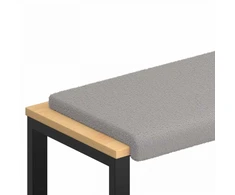 Suoliuko pagalvė Šerpos audinys Šviesiai pilka Gylis 35 cm