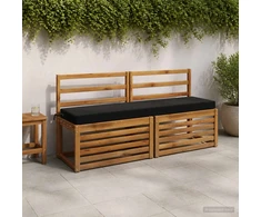 Suoliuko pagalvė SOEST 100% poliesteris Juoda 150 x 40 x 8 cm