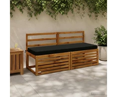 Suoliuko pagalvė SOEST 100% poliesteris Juoda 150 x 50 x 8 cm