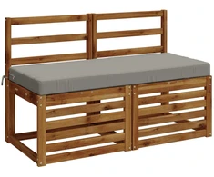 Suoliuko pagalvė SOEST 100% poliesteris Pilka 110 x 50 x 8 cm