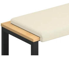 Suoliuko pagalvė Tekstūruotas aksomas Kreminė Gylis 35 cm