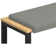 Suoliuko pagalvė Tekstūruotas aksomas Tamsiai pilka Gylis 35 cm