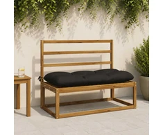 Suoliuko pagalvė VIANEN 100% poliesteris Juoda 130 x 50 x 12 cm