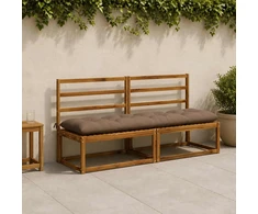 Suoliuko pagalvė VIANEN 100% poliesteris Taupe 200 x 50 x 12 cm