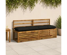 Suoliuko pagalvė VIANEN 100% poliesteris Juoda 170 x 40 x 12 cm
