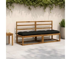 Suoliuko pagalvė VIANEN 100% poliesteris Juoda 200 x 50 x 12 cm