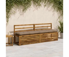 Suoliuko pagalvė VIANEN 100% poliesteris Taupe 200 x 40 x 12 cm