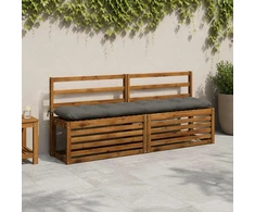 Suoliuko pagalvė VIANEN 100% poliesteris Pilka 170 x 30 x 12 cm