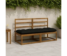 Suoliuko pagalvė VIANEN 100% poliesteris Juoda 170 x 60 x 12 cm