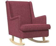 Supamasis krėslas Vyno raudona 62 x 80 x 85 cm audinys